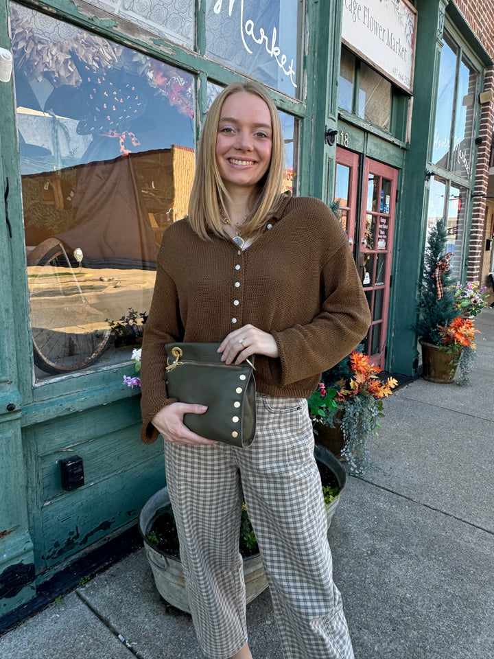 Camryn Checkered Barrel Pants