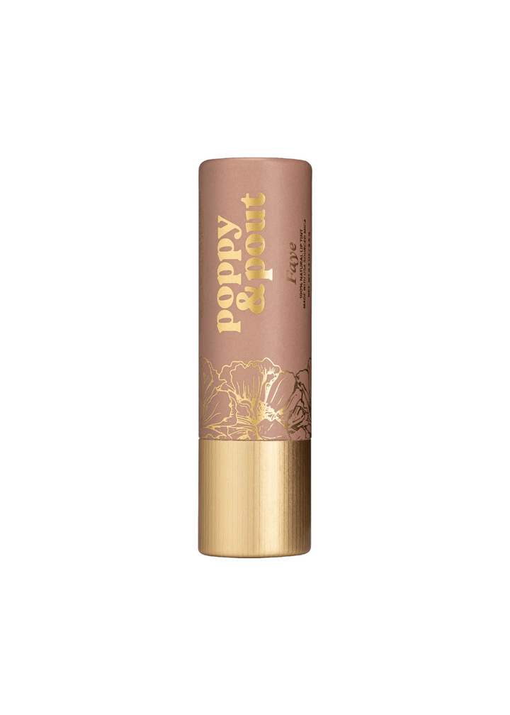 Poppy & Pout Natural Lip Tint in Shade Faye Nude