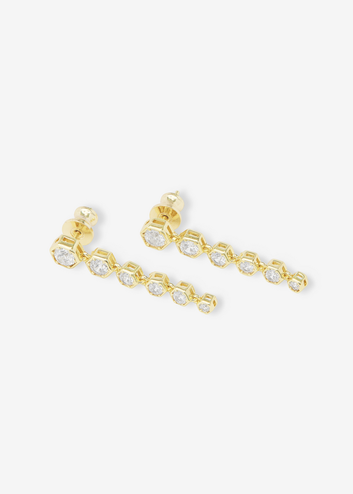 Melinda Maria Queen Bee Drop Earrings - Gold