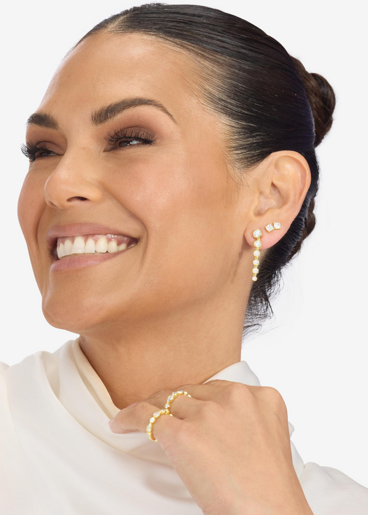 Melinda Maria Queen Bee Drop Earrings - Gold