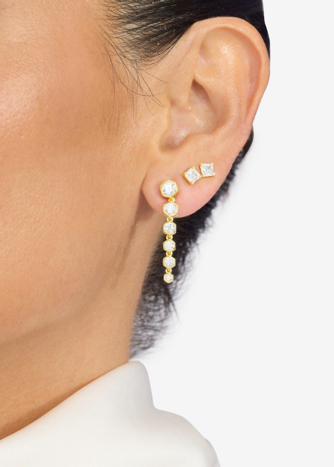 Melinda Maria Queen Bee Drop Earrings - Gold