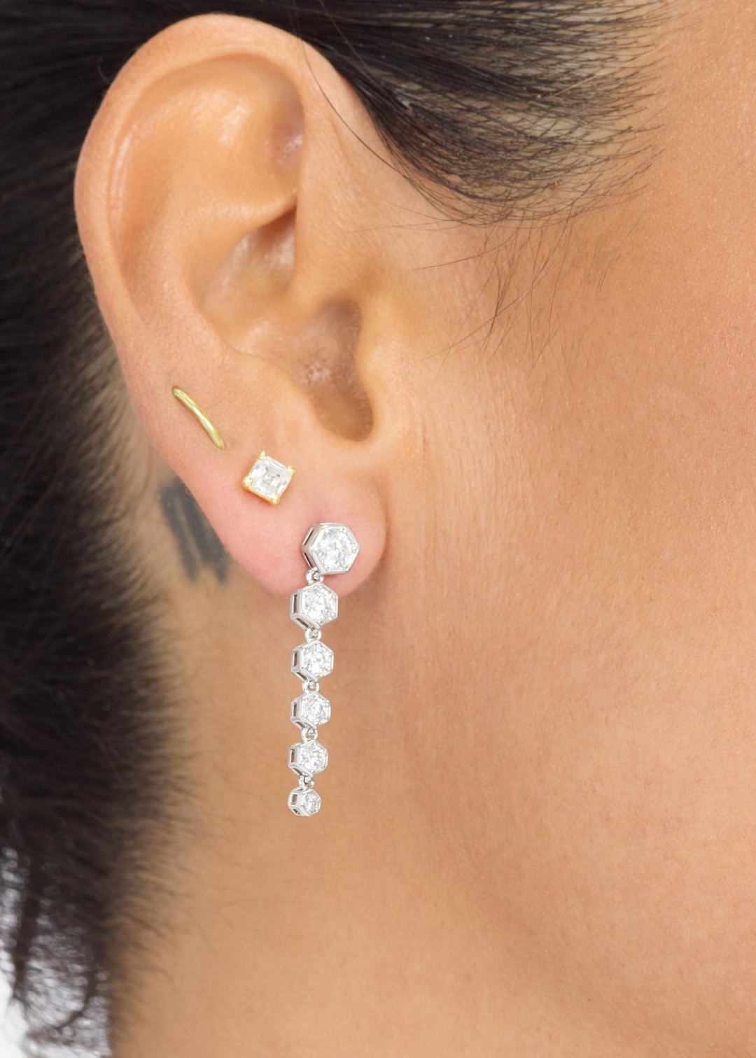 Melinda Maria Queen Bee Drop Earrings - Silver