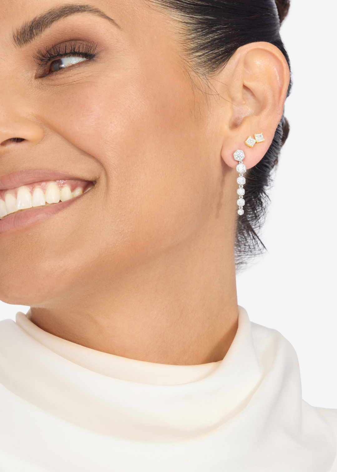Melinda Maria Queen Bee Drop Earrings - Silver