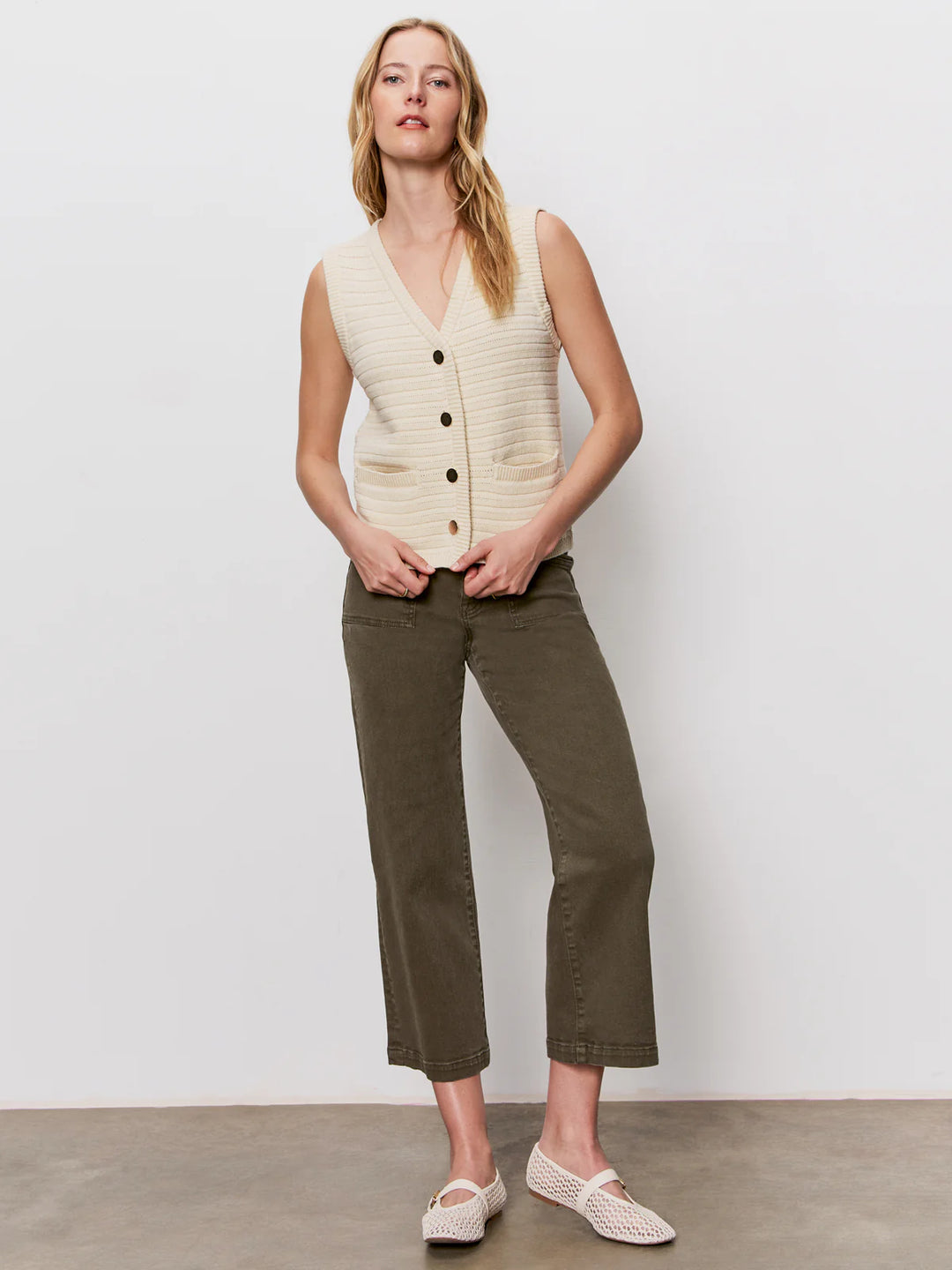 Sanctuary Clothing Textured Sweater Vest - Macrame