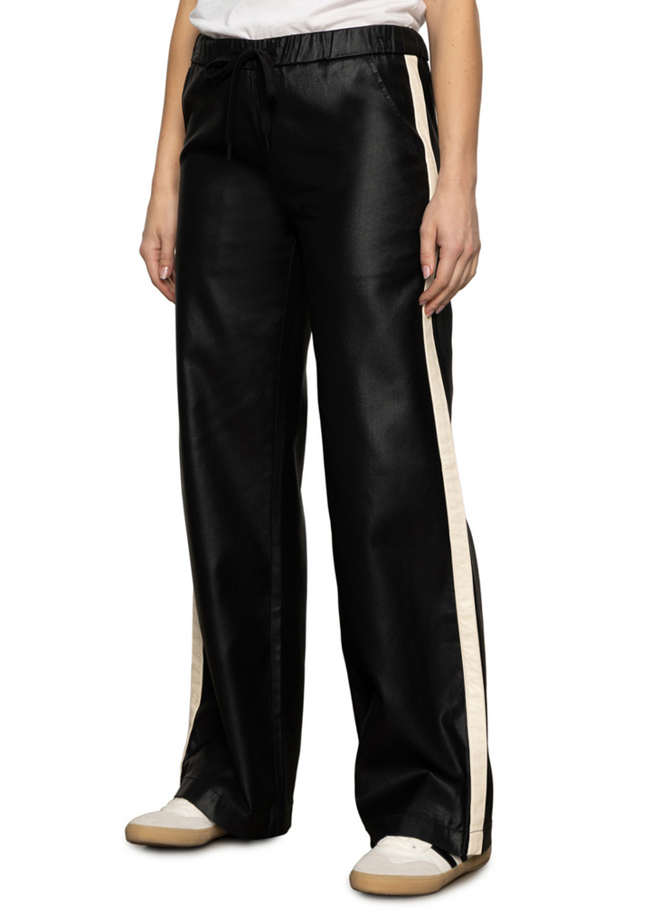 Sanctuary Clothing Coated Twill Track Pant