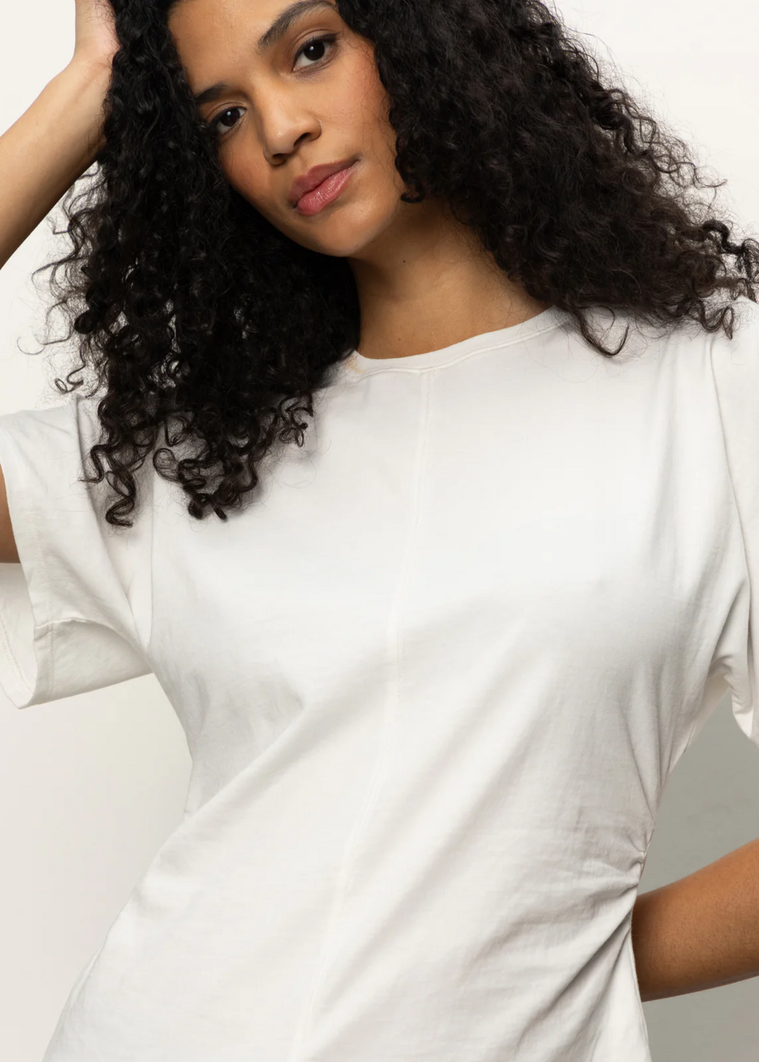 Sanctuary Clothing Shirred Waist Dolman Tee