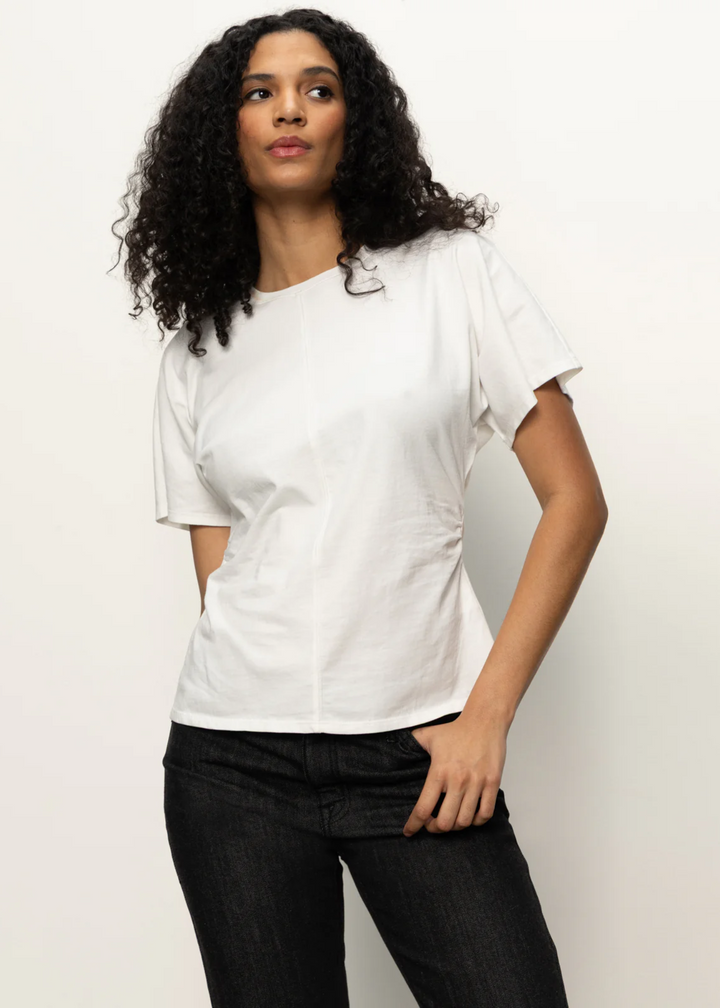 Sanctuary Clothing Shirred Waist Dolman Tee