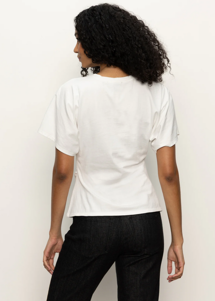 Sanctuary Clothing Shirred Waist Dolman Tee