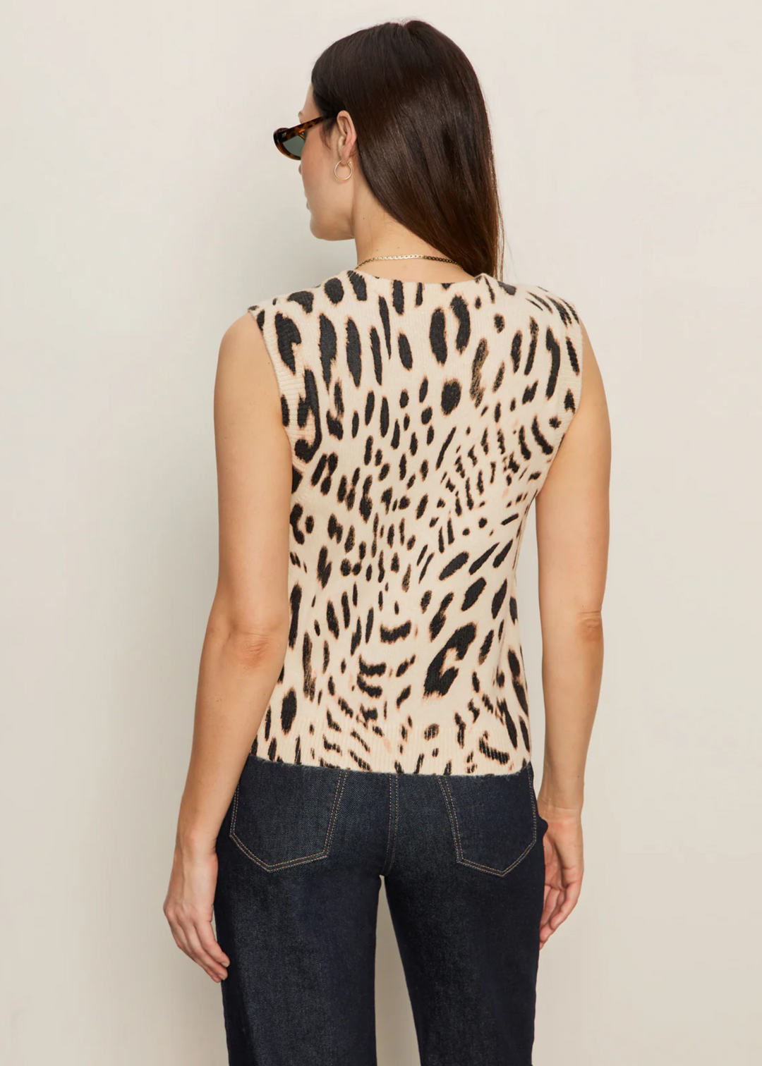 Sanctuary Clothing Fuzzy Leopard Shell Top - Mother Leo