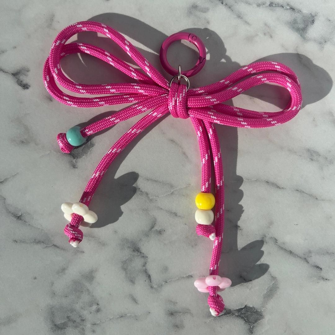 Mariner Bow Bag Charm - Flamingo