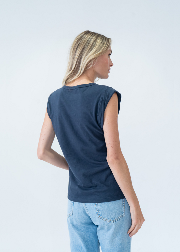 Six Fifty Caroline Twist Sleeve Tee
