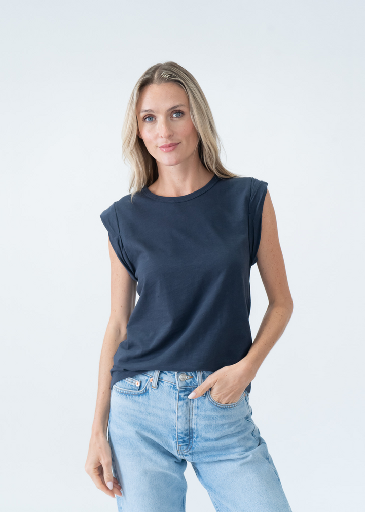 Six Fifty Caroline Twist Sleeve Tee