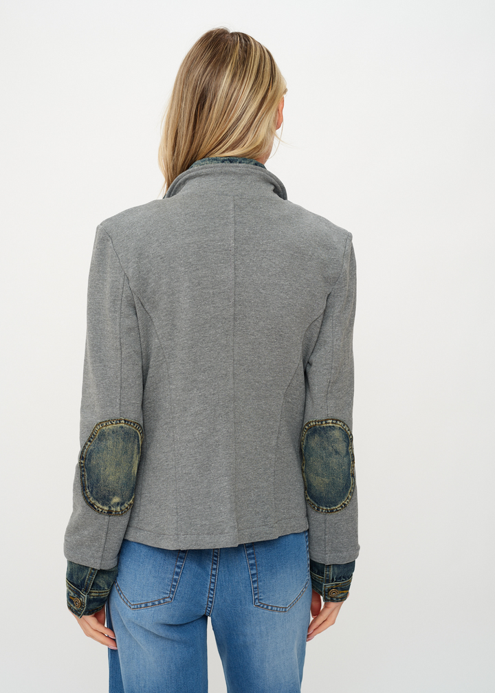 Six Fifty Clarissa Mixed Media Denim Jacket