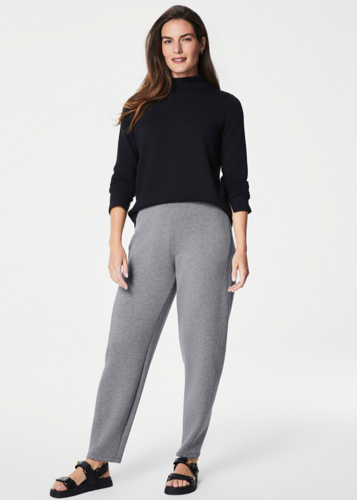 Spanx Airessentials Mock Pullover in Very Black