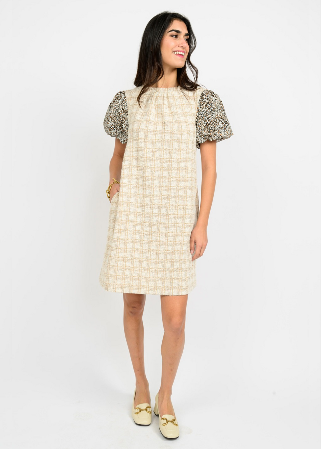 Uncle Frank Christy Puff Sleeve Dress