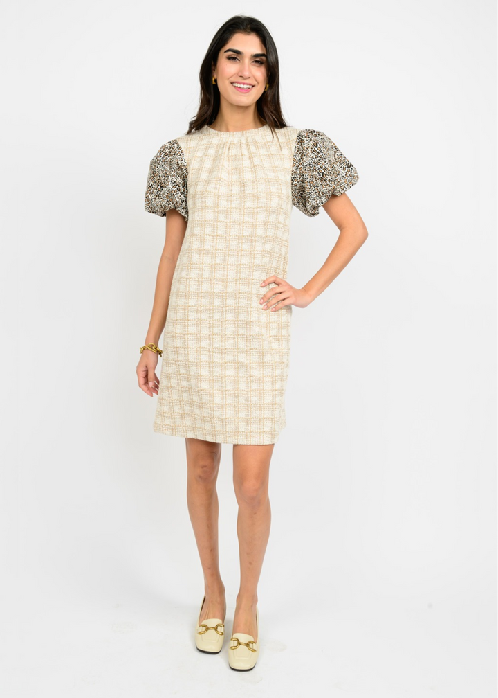 Uncle Frank Christy Puff Sleeve Dress