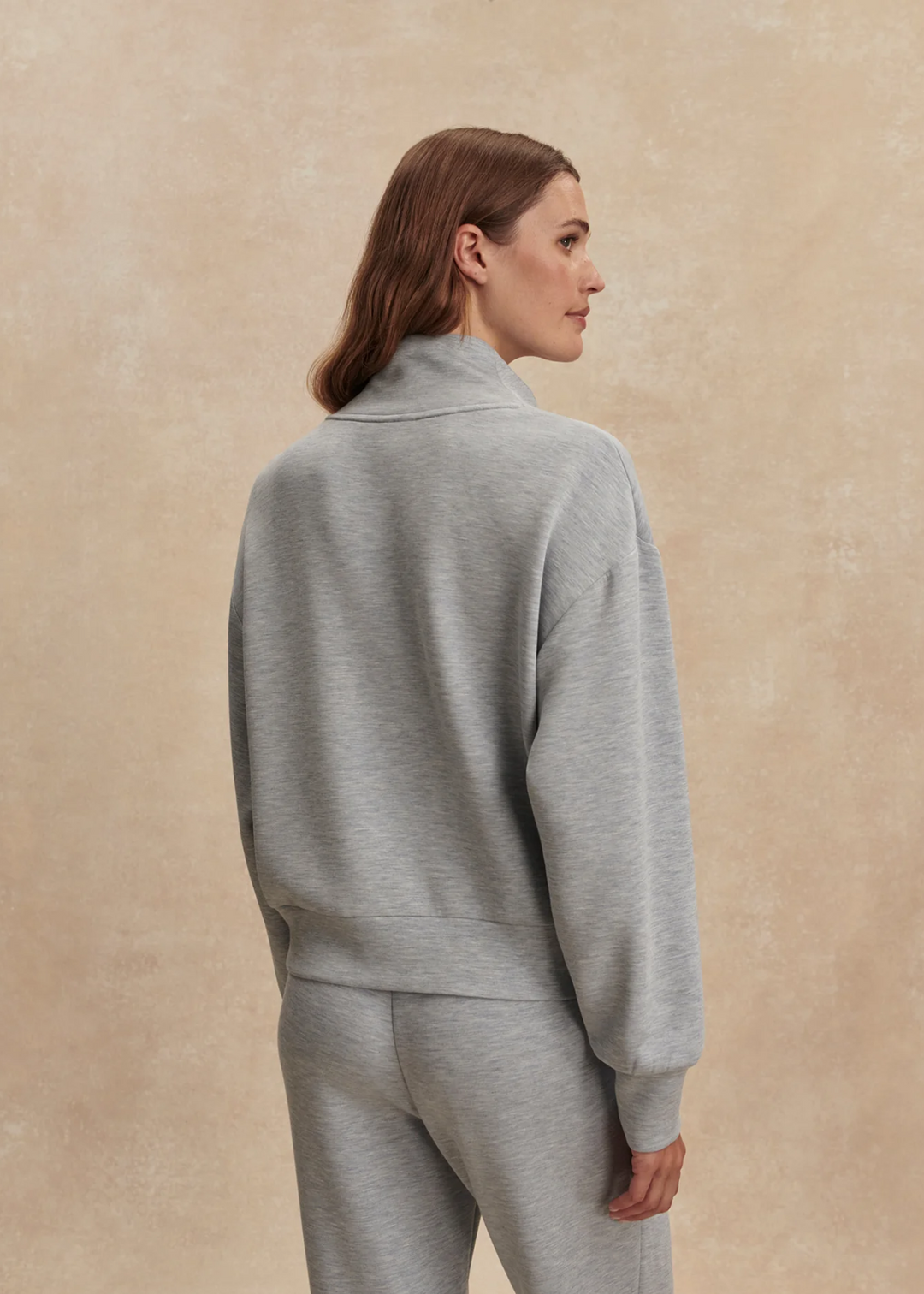 Varley Davidson Sweatshirt - Mid Blue Marl