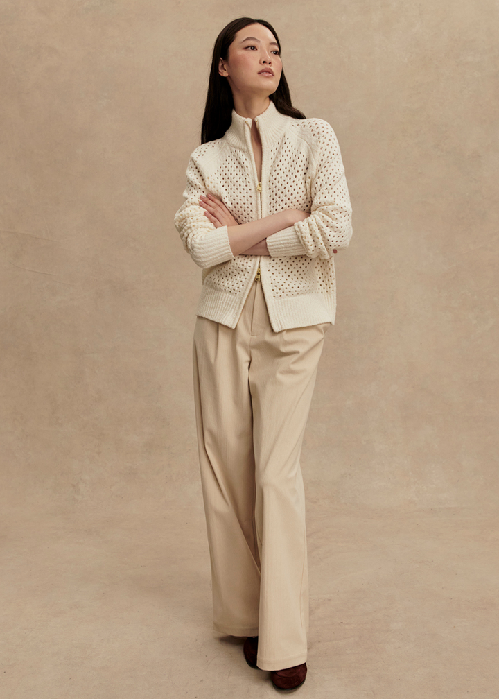 Varley Mandy Boucle Knit Jacket