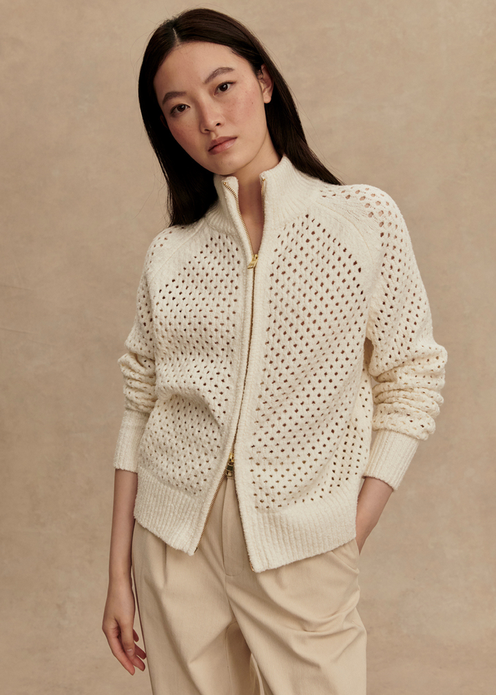 Varley Mandy Boucle Knit Jacket