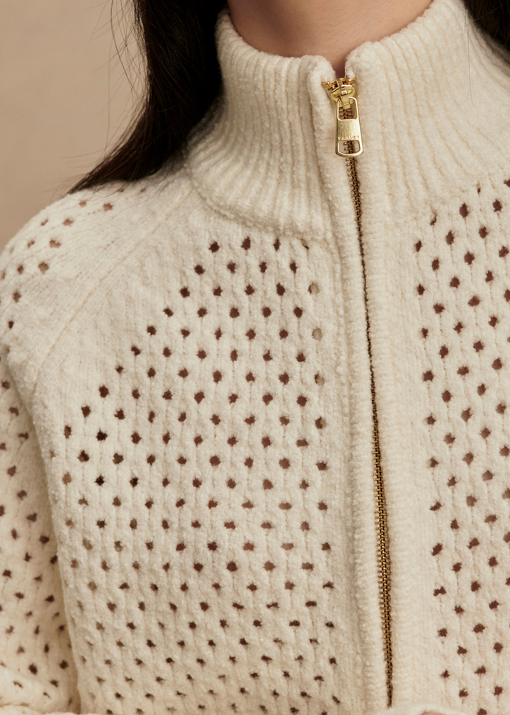 Varley Mandy Boucle Knit Jacket
