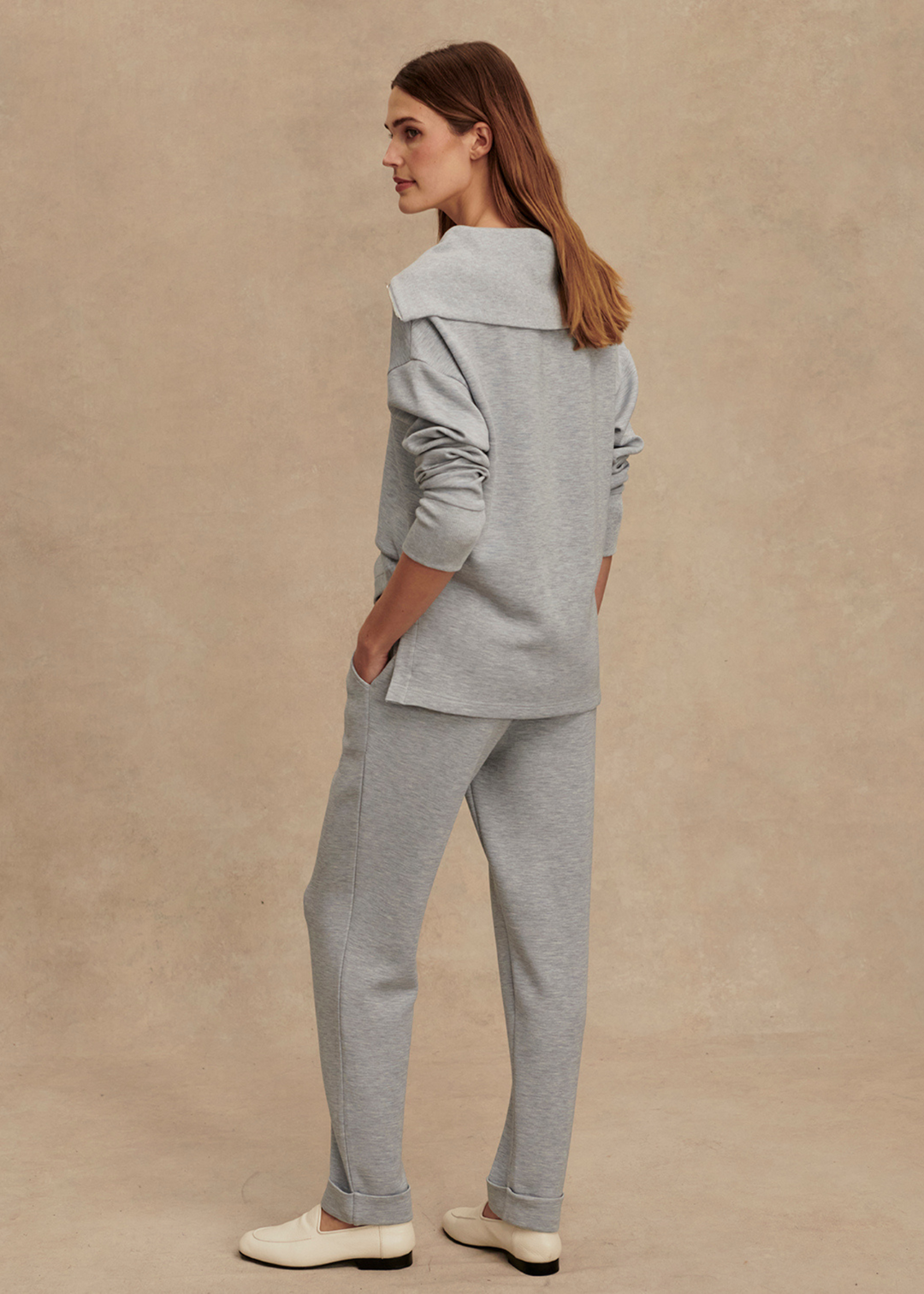 Varley The Rolled Cuff Pant 25" - Mid Blue Marl