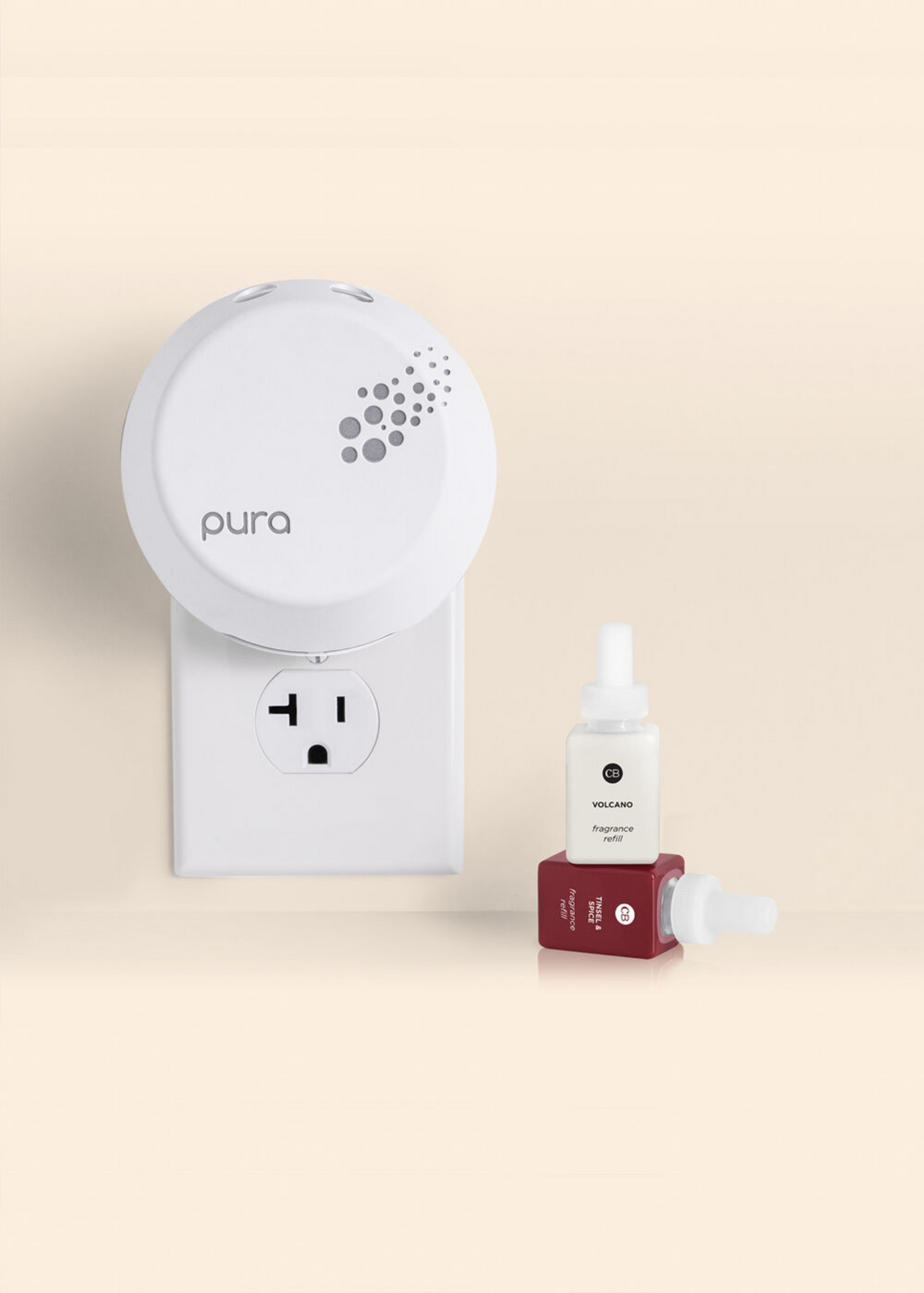Volcano and Tinsel & Spice Pura Smart Home Diffuser Kit