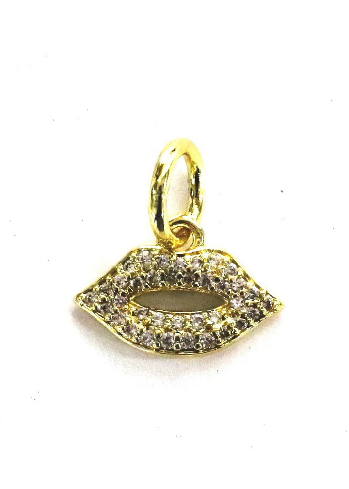 Allison Avery  Lips Charm - Gold