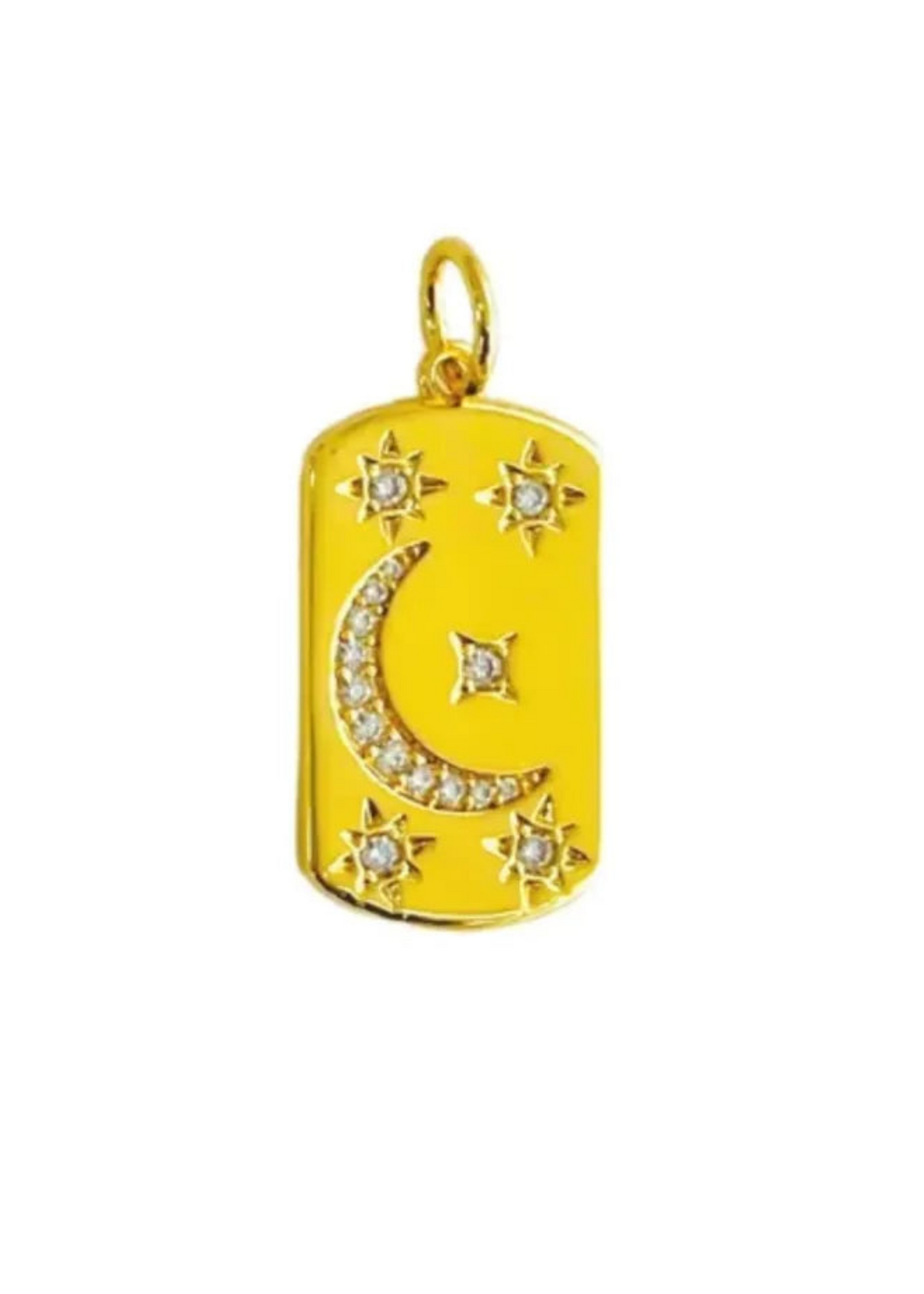 Moon and Stars Charm - Gold