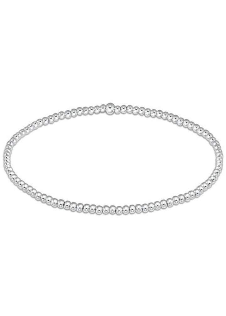 Classic 2mm Bead Bracelet - Sterling