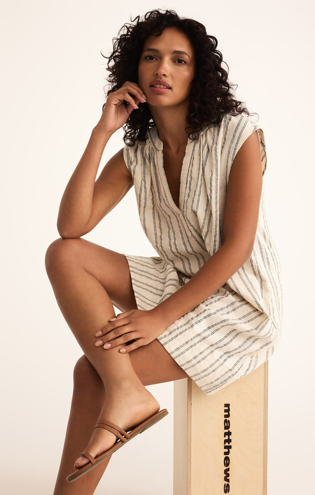 Z Supply Minna Stripe Mini Dress