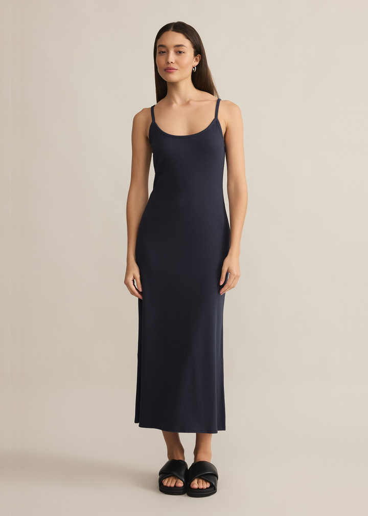 Z Supply Waterfront Midi Dress in Eclipse