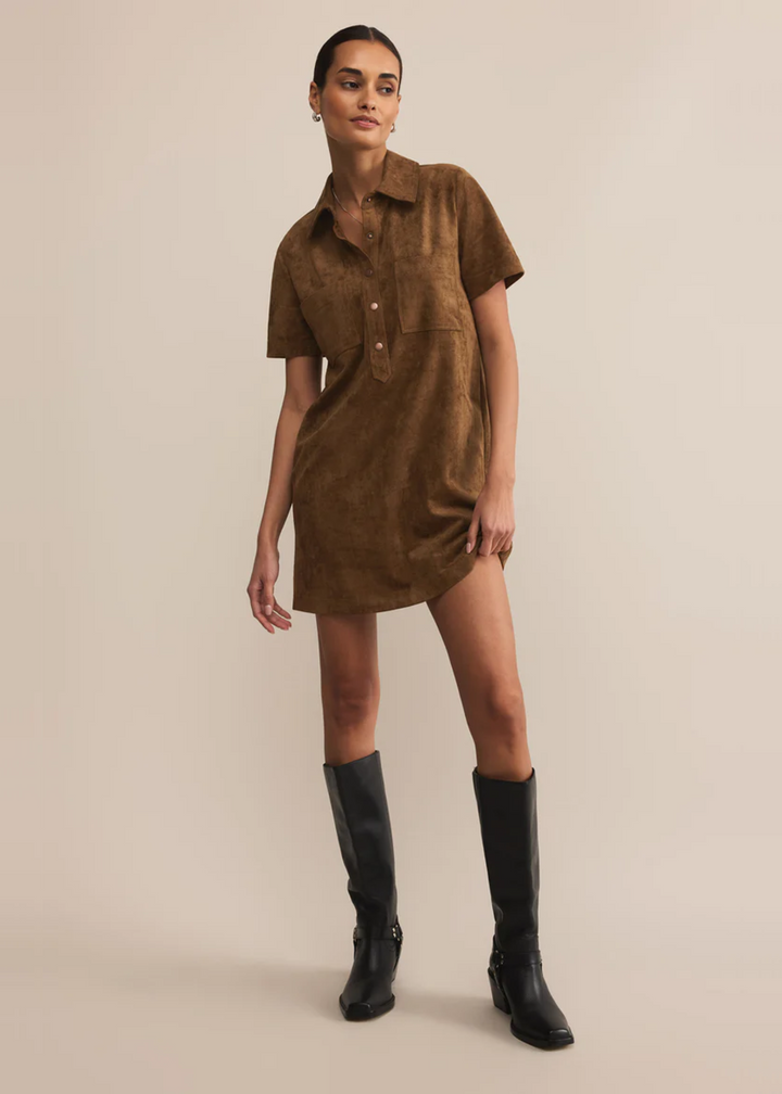Z Supply Authentic Suede Mini Dress
