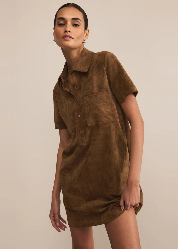 Z Supply Authentic Suede Mini Dress