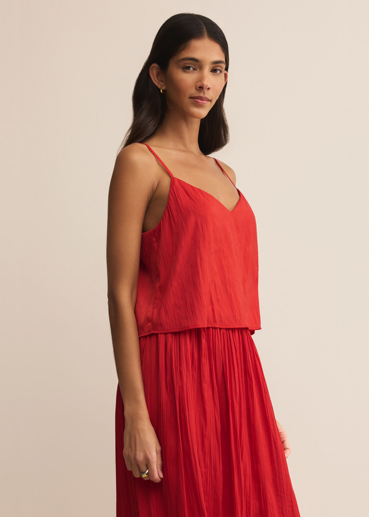 Z Supply Fiore Crinkle Satin Tank
