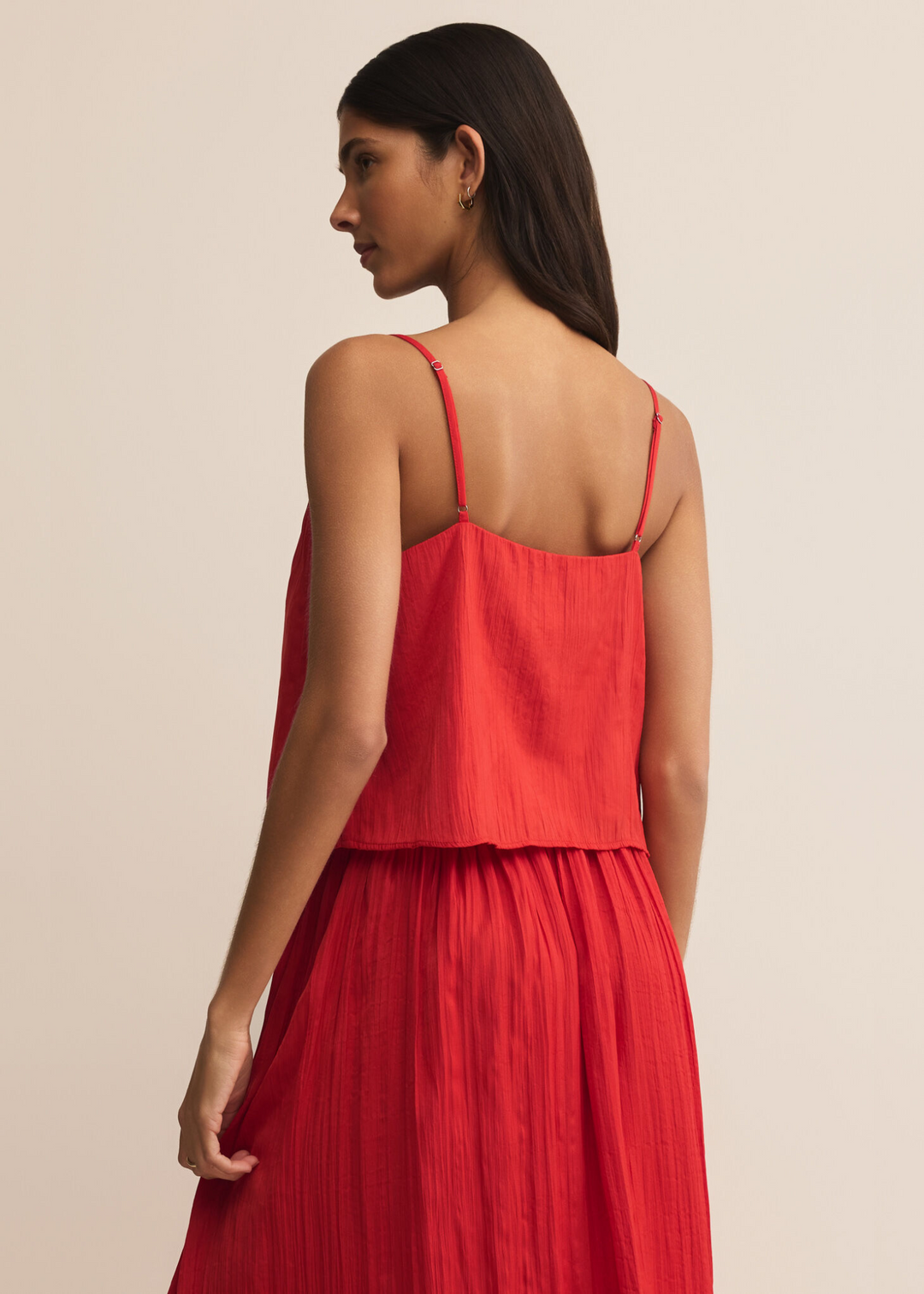 Z Supply Fiore Crinkle Satin Tank