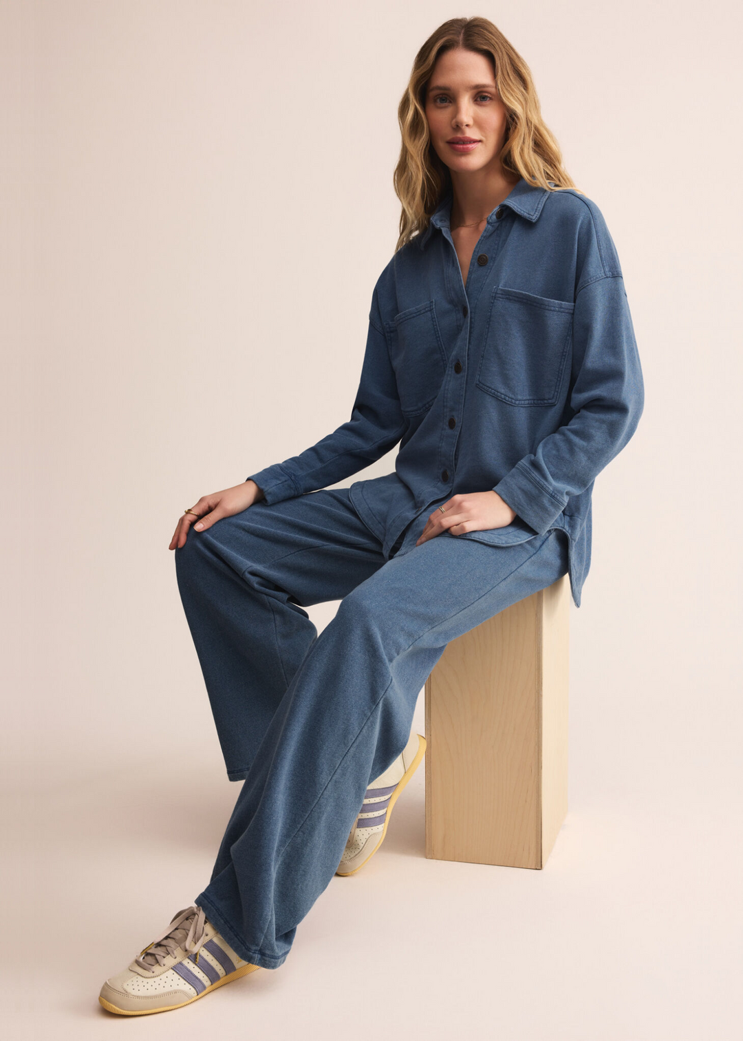 Z Supply All Day Knit Denim Jacket