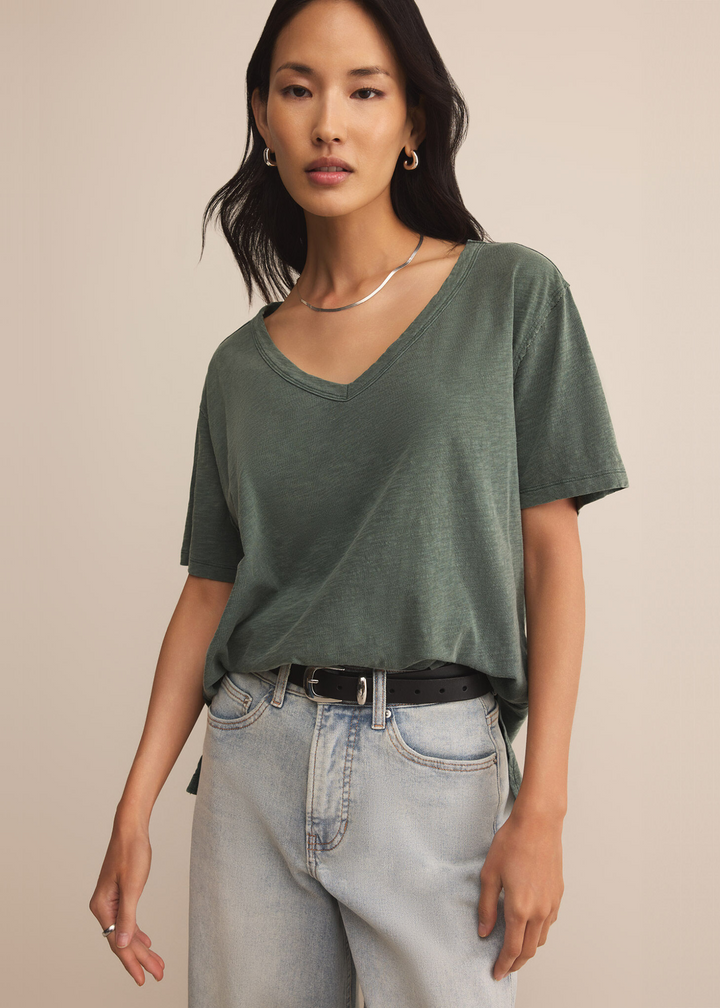 Z Supply Lively Relaxed V-Neck Tee