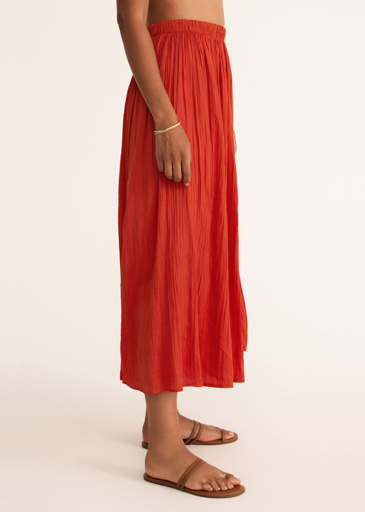 Z Supply Nicoline Crinkle Midi Skirt