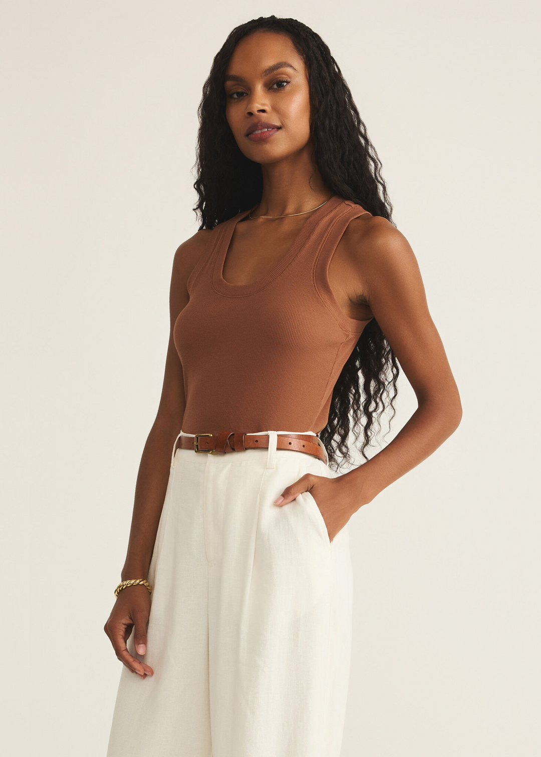 Z Supply Sirena Rib Tank - Teakwood
