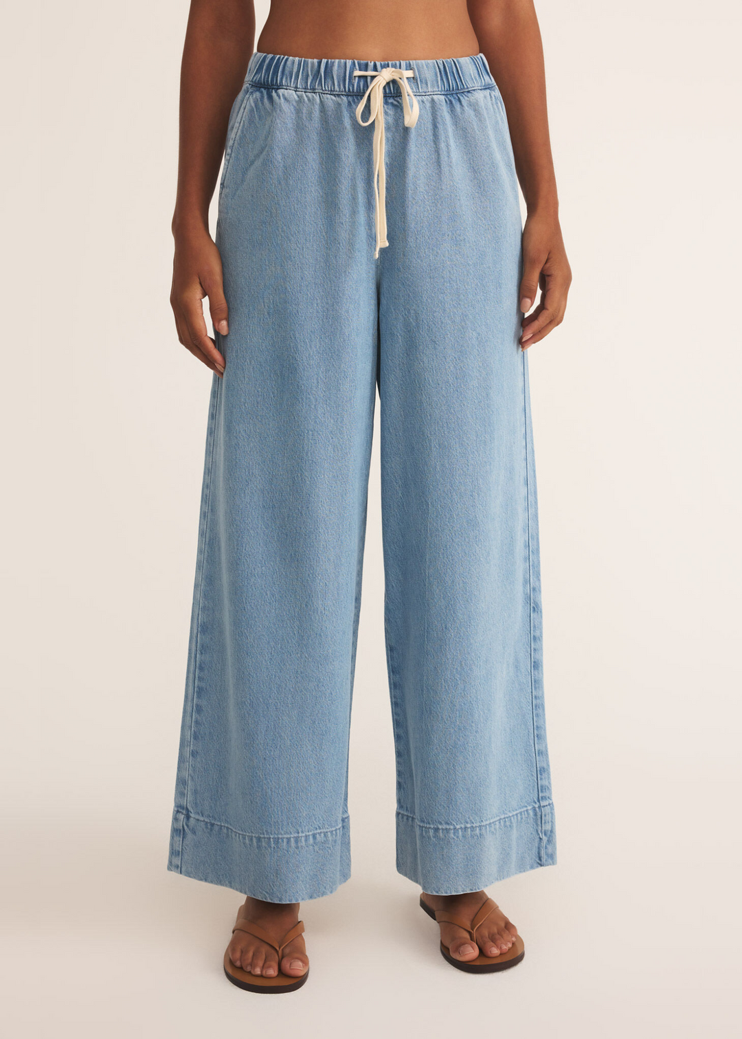 Z Supply Weston Twill Pants in Light Vintage Indigo