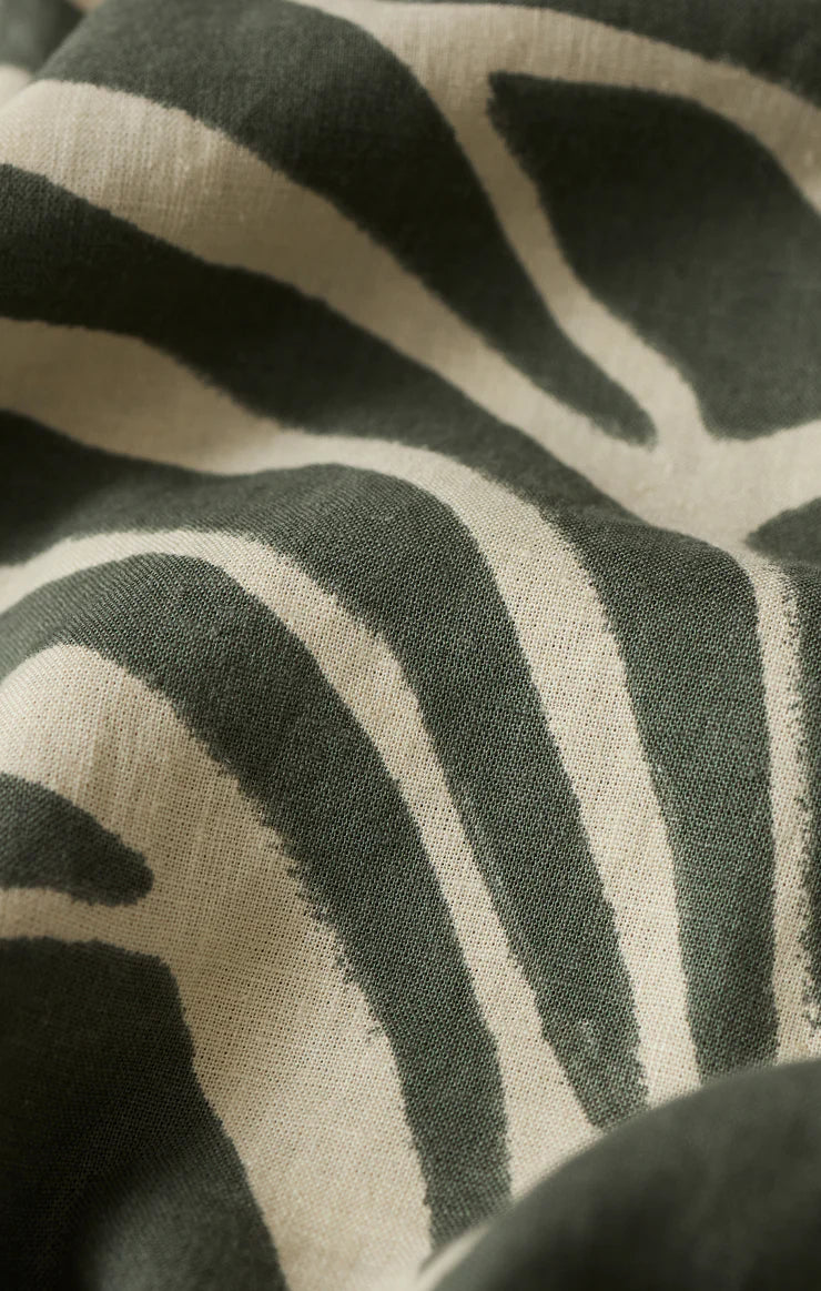 Z Supply Alfie Tova Palm Button Up