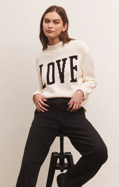 Love Intarsia Sweater