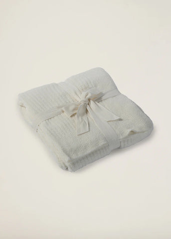 Barefoot Dreams CozyChic Lite Ribbed Throw - Pearl