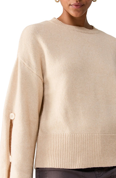 Sanctuary Clothing Button Sleeve Sweater