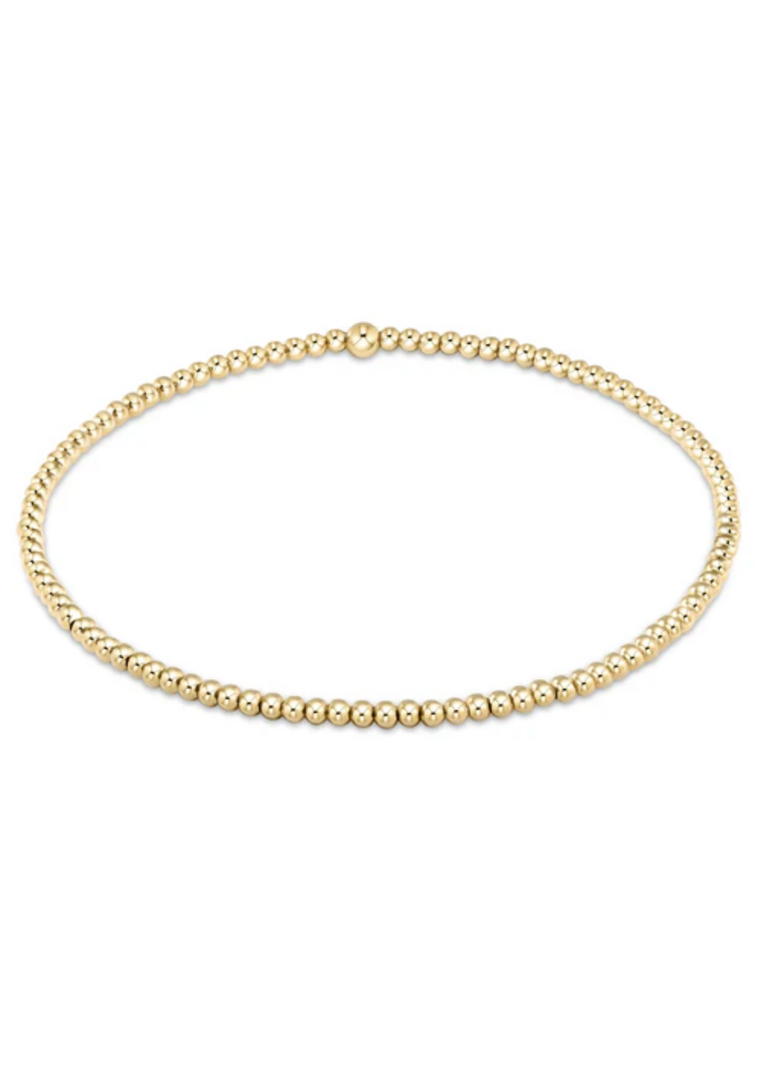 egirl Classic Gold 2mm Bead Bracelet