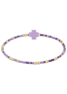 egirl Hope Unwritten Signature Cross Bracelet - Purple People Eater