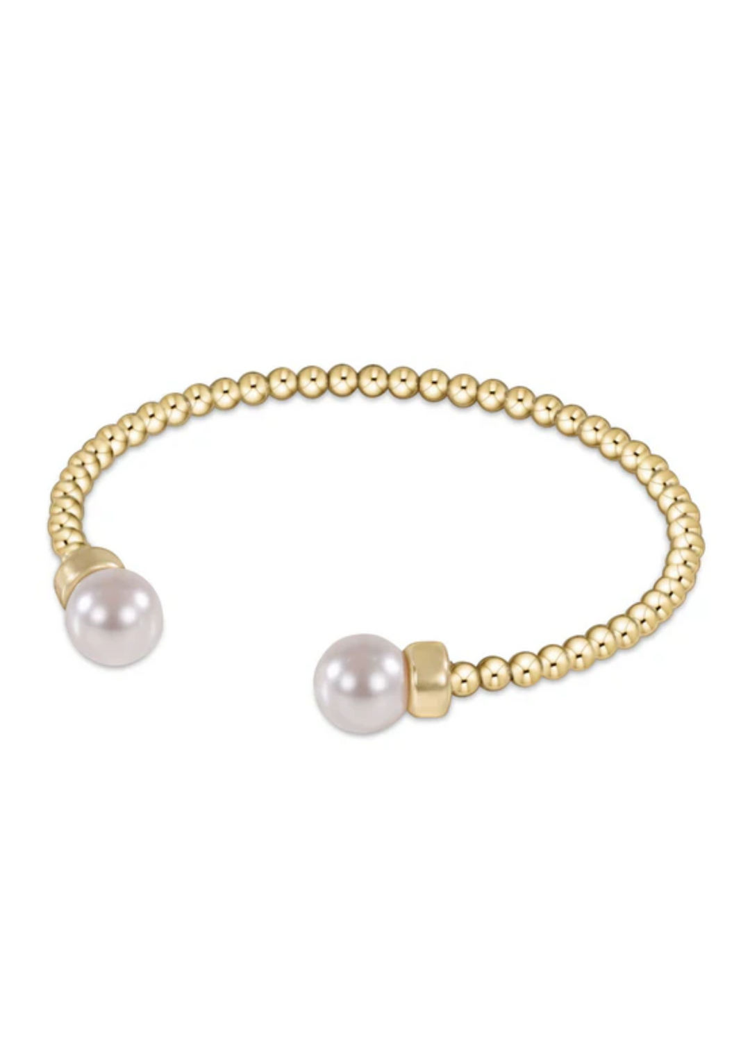 enewton Designs Classic Gold 3mm Bead Pearl Cuff Bracelet