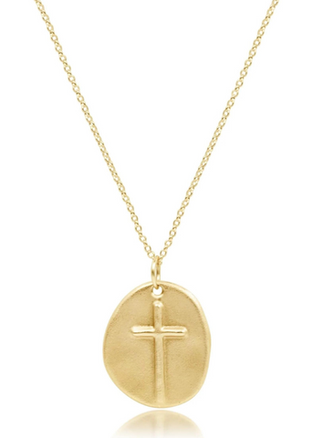 16" Necklace Gold - Inspire Gold Charm