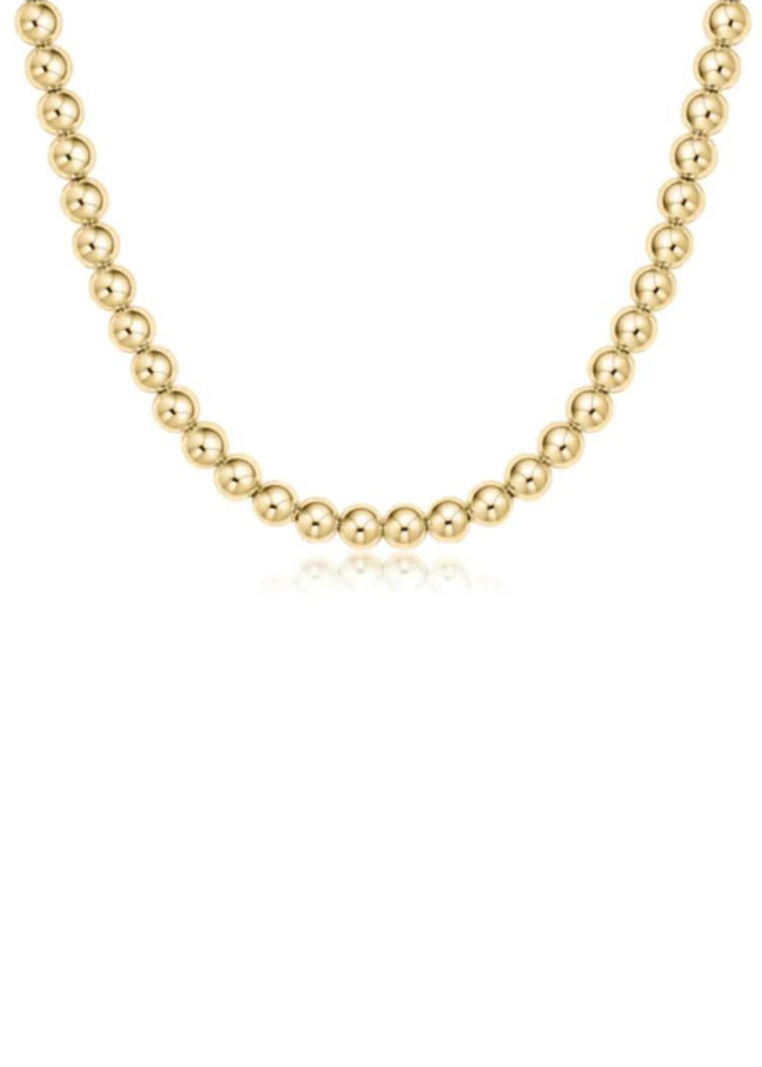 17" Choker Classic Gold - 6mm Bead