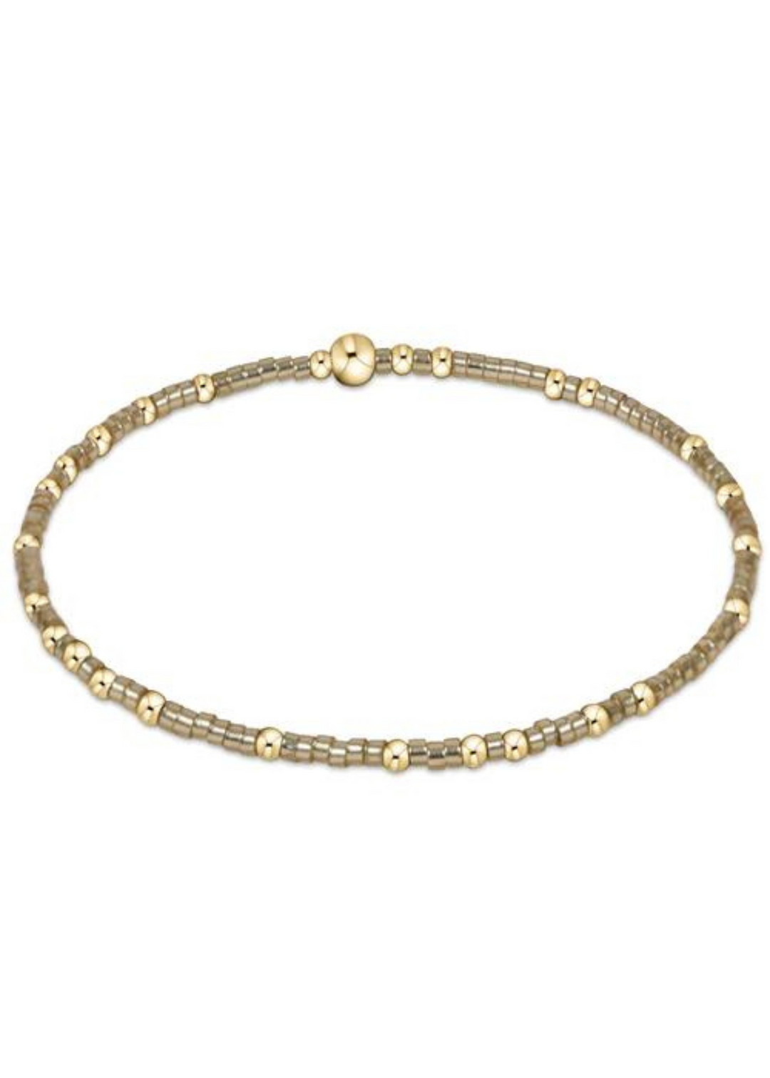 gold luster and gold bead bracelet 